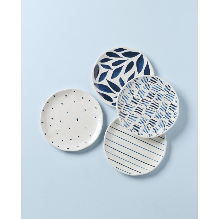 Lenox Blue Bay Melamine Assorted Accent Plates, Set Of 4 Wayfair